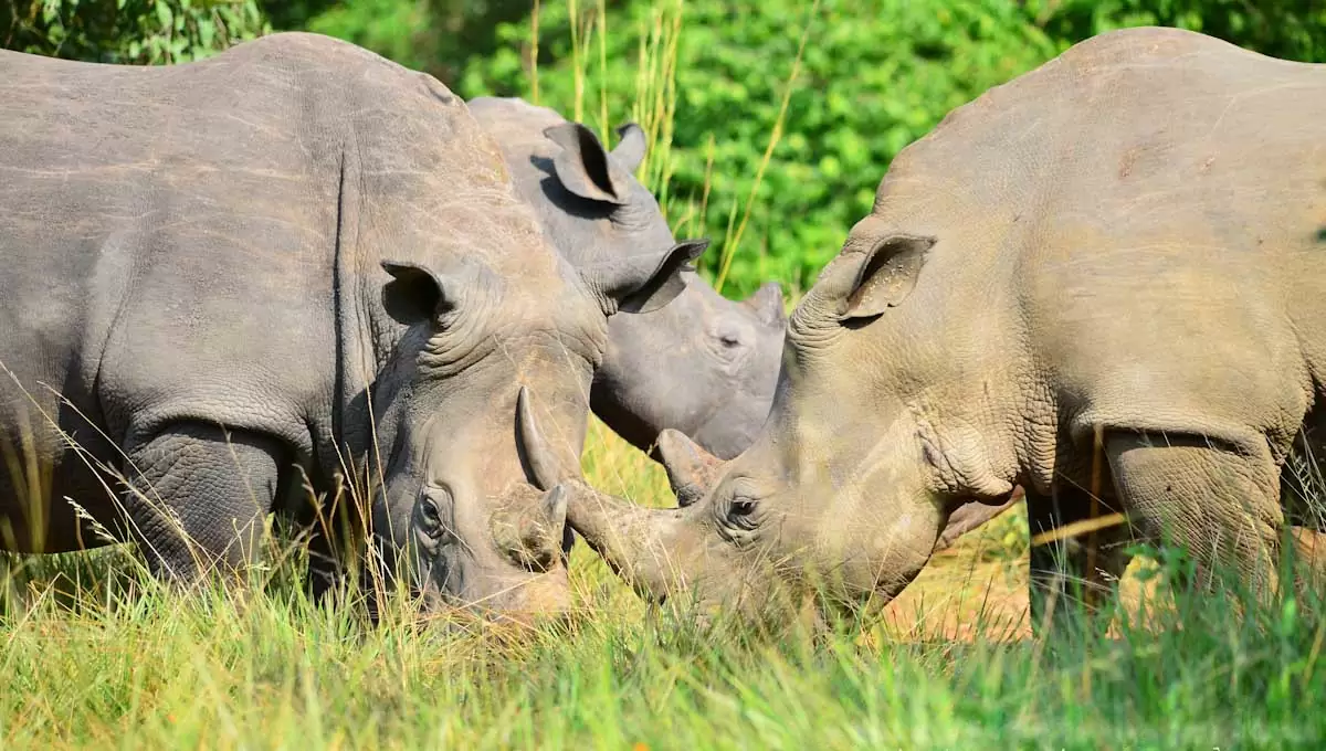 White Rhino Tracking in Uganda